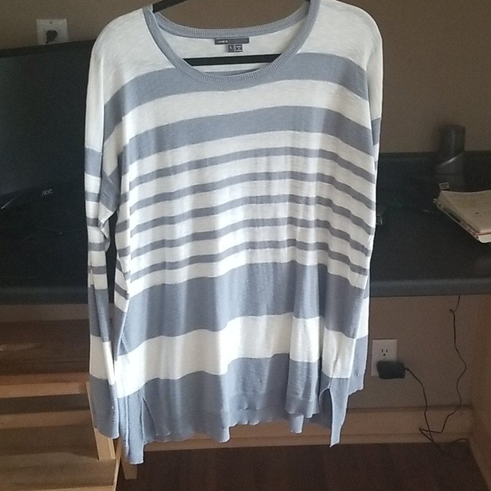 Vince cotton striped sweater